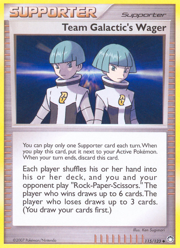 Mysterious Treasures Team Galactic's Wager #115/123